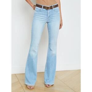 NWT! L'agence‎ High Rise Flared Jeans in Olympia Blue SIZE-24